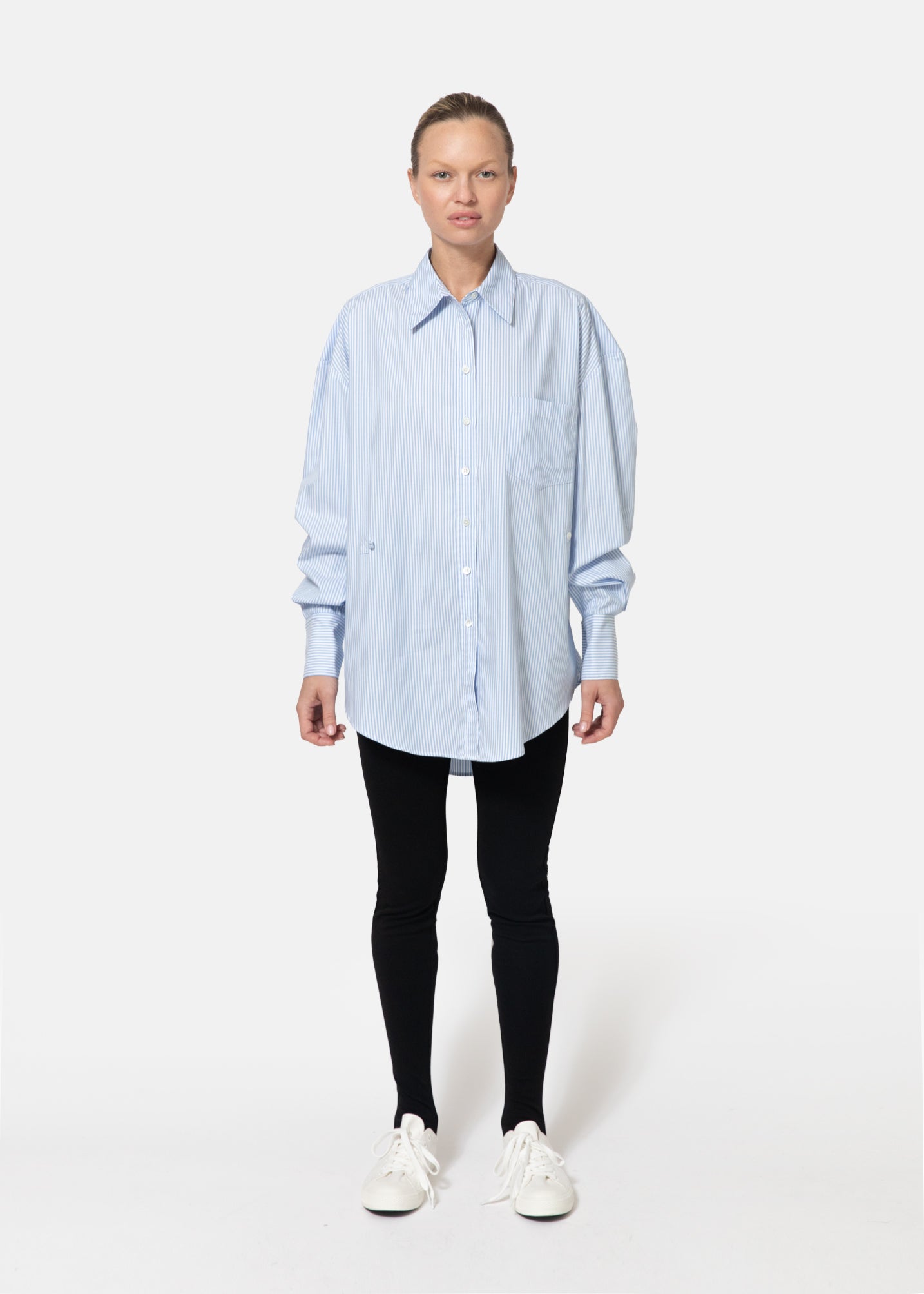 Krasner Shirt in Striped Cotton Poplin