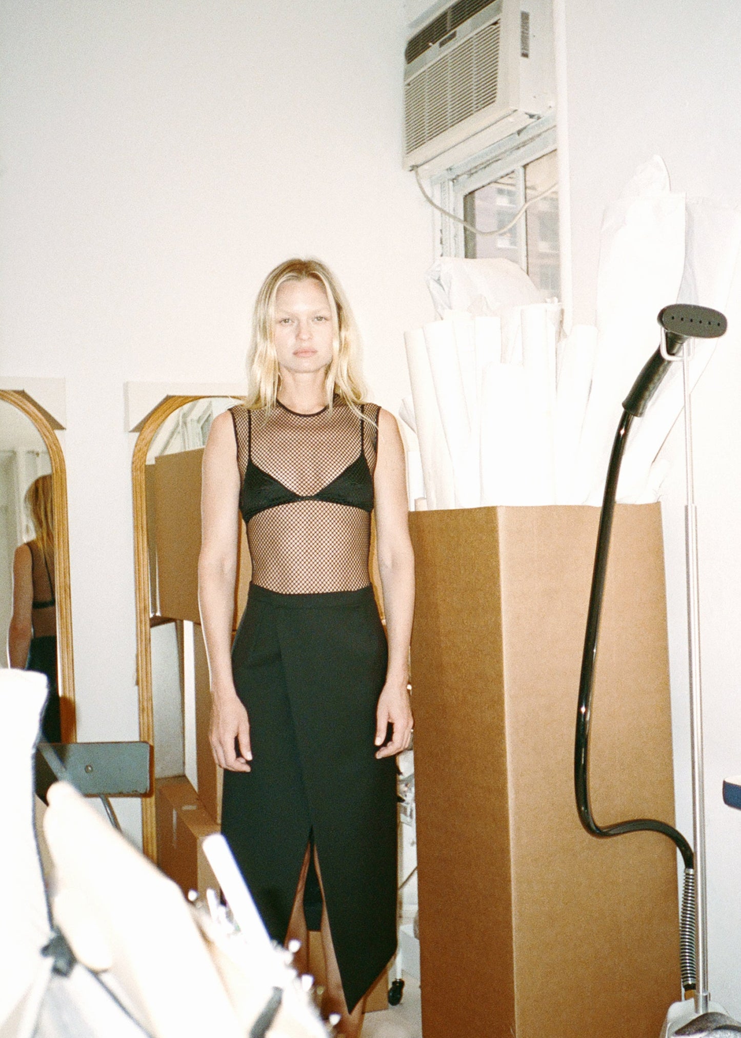 Minter Bodysuit in Fishnet Mesh