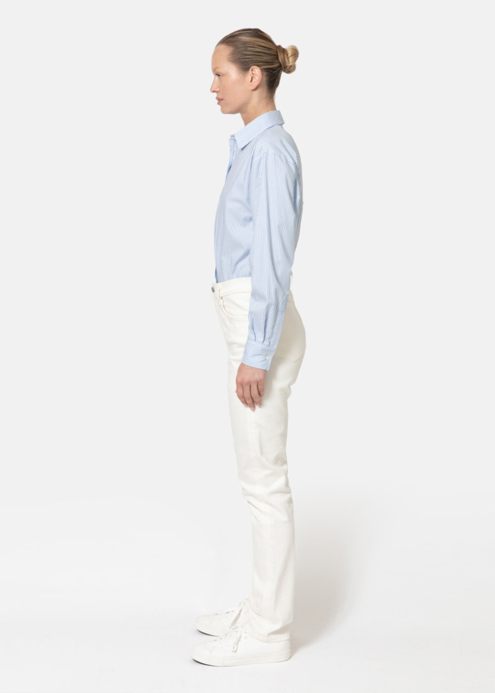 Tonne Shirt Bodysuit in Cotton Poplin