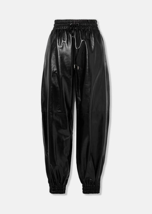 Toda Leather Track Pants