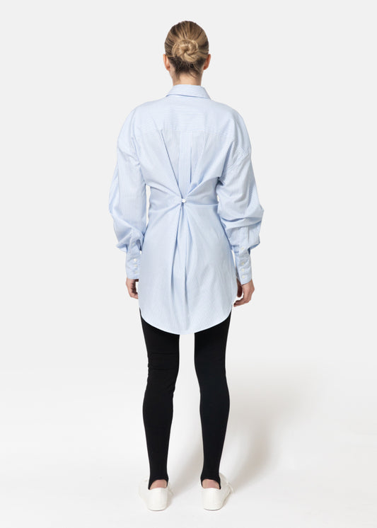 Krasner Shirt in Striped Cotton Poplin