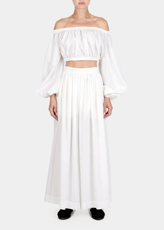 Renzo Skirt Pants Off White