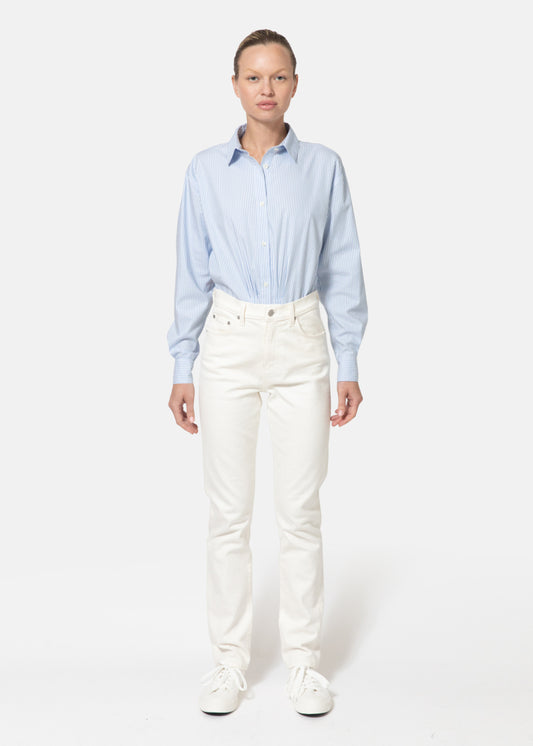 Tonne Shirt Bodysuit in Cotton Poplin