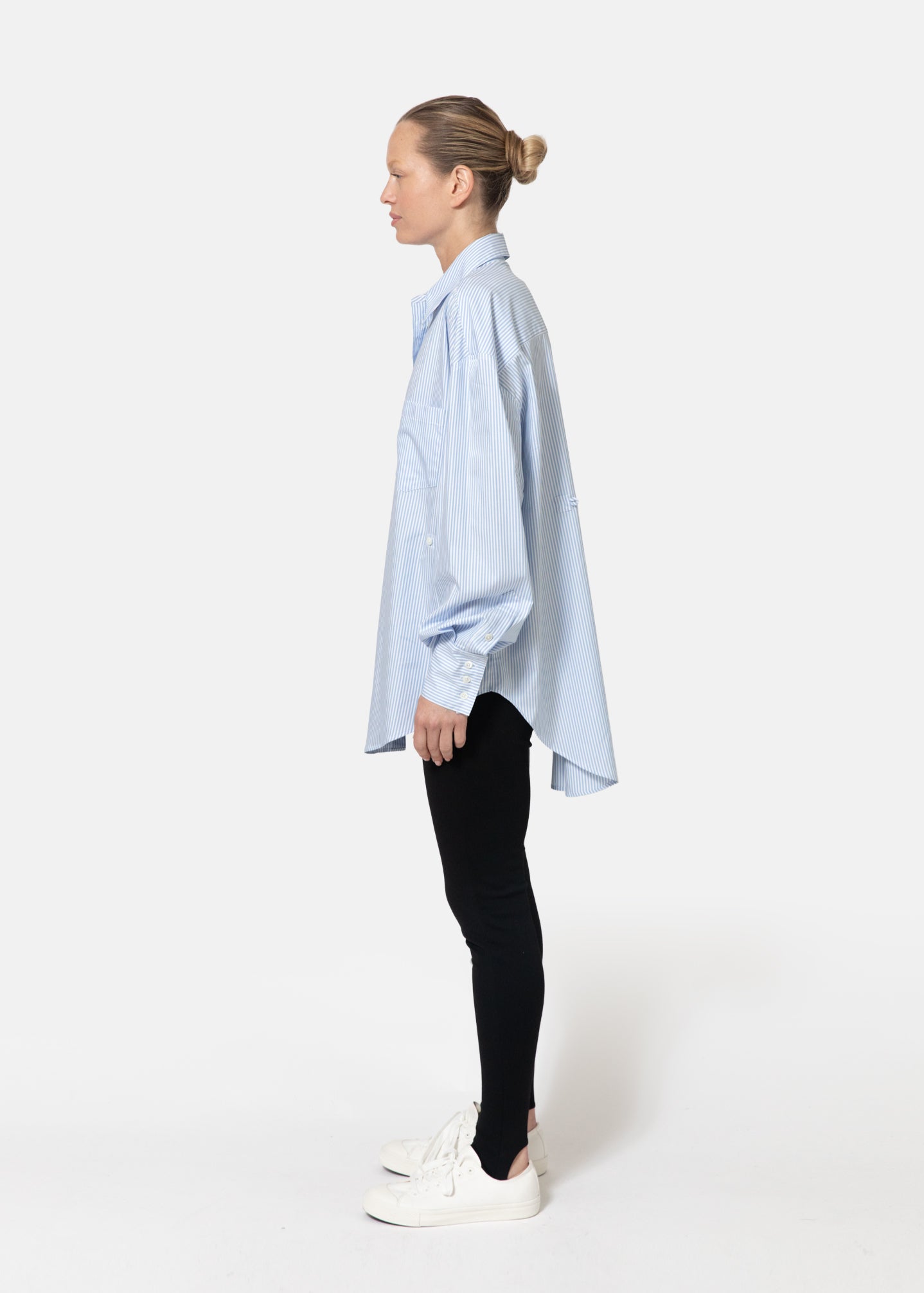 Krasner Shirt in Striped Cotton Poplin