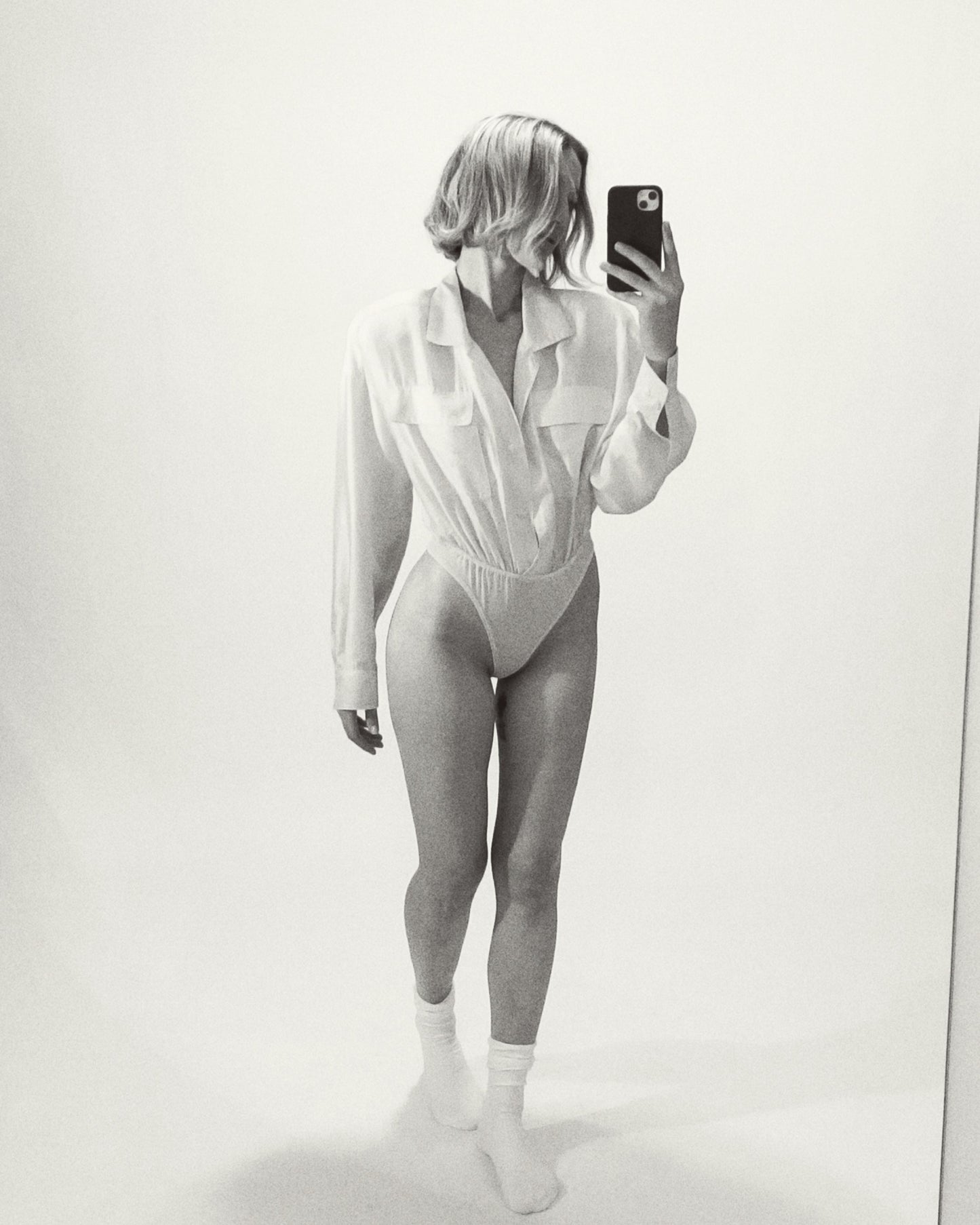Patch Pocket Shirt Bodysuit