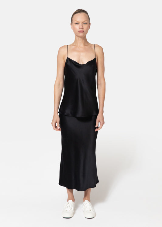 Zoe Slip Skirt in Silk Charmeuse