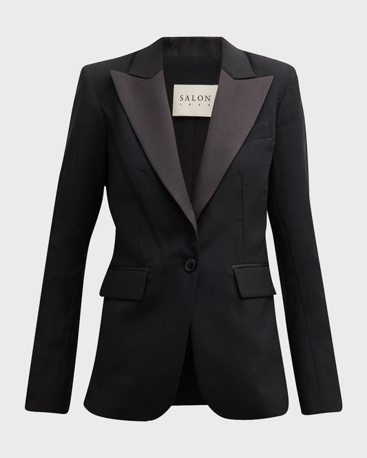 Lou Satin Lapel Jacket