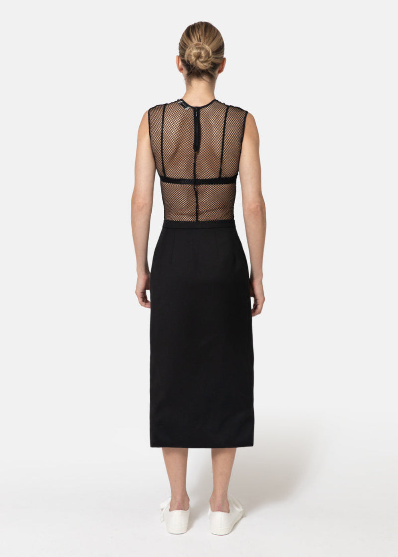 bodysuit under mesh dress Aoife Strapless Mesh Bodysuit