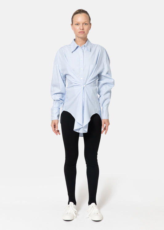 Krasner Shirt in Striped Cotton Poplin